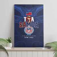 Rugby Toa Samoa Canvas Wall Art Champions Six Eight Five - Polynesian Pride