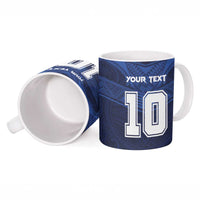 Custom Rugby Toa Samoa Ceramic Mug Champions Six Eight Five - Polynesian Pride