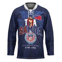 Custom Rugby Toa Samoa Hockey Jersey Champions Six Eight Five LT03 Unisex Blue - Polynesian Pride