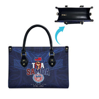 Rugby Toa Samoa Leather Bag Champions Six Eight Five - Polynesian Pride