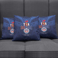 Rugby Toa Samoa Pillow Cover Champions Six Eight Five - Polynesian Pride