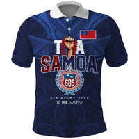 Custom Rugby Toa Samoa Polo Shirt Champions Six Eight Five - Polynesian Pride