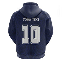 Custom Rugby Toa Samoa Zip Hoodie Champions Six Eight Five - Polynesian Pride