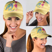 Hawaiian Tropical Plants Turtles Classic Cap Watercolor Style LT03 - Polynesian Pride