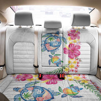 Hawaiian Abstract Art Turtles Back Car Seat Cover with Plumeria and Hibiscus LT03 - Polynesian Pride