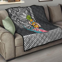 Hawaii Pineapple Surfing With Kakau Tribal Quilt LT03 - Polynesian Pride