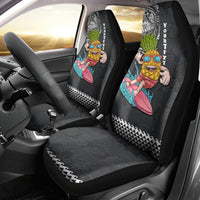 Hawaii Pineapple Surfing Kakau Tribal Personalised Car Seat Cover LT03 - Polynesian Pride