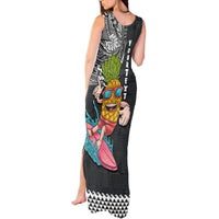 Hawaii Pineapple Surfing Kakau Tribal Personalised Tank Maxi Dress LT03 - Polynesian Pride
