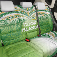 Cook Islands Rugby League Back Car Seat Cover Tatau Tribal Motifs-Light Green Color - Polynesian Pride