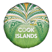 Cook Islands Rugby League Spare Tire Cover Tatau Tribal Motifs-Light Green Color - Polynesian Pride