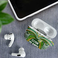 Cook Islands Rugby League AirPods Case Tatau Tribal Motifs-Dark Green Color - Polynesian Pride