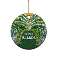 Cook Islands Rugby League Ceramic Ornament Tatau Tribal Motifs-Dark Green Color - Polynesian Pride