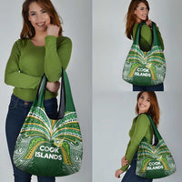 Cook Islands Rugby League Grocery Bag Tatau Tribal Motifs-Dark Green Color - Polynesian Pride
