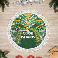 Cook Islands Rugby League Tree Skirt Tatau Tribal Motifs-Dark Green Color - Polynesian Pride