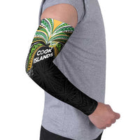 Custom Cook Islands Rugby League Arm Sleeves Tatau Tribal Motifs-Black Color - Polynesian Pride