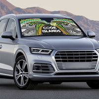 Cook Islands Rugby League Auto Sun Shade Tatau Tribal Motifs-Black Color - Polynesian Pride