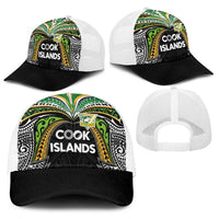 Cook Islands Rugby League Baseball Net Cap Tatau Tribal Motifs-Black Color LT03 - Polynesian Pride