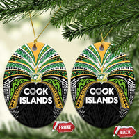 Cook Islands Rugby League Ceramic Ornament Tatau Tribal Motifs-Black Color - Polynesian Pride