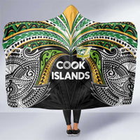 Cook Islands Rugby League Hooded Blanket Tatau Tribal Motifs-Black Color - Polynesian Pride