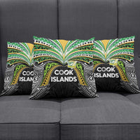 Cook Islands Rugby League Pillow Cover Tatau Tribal Motifs-Black Color - Polynesian Pride