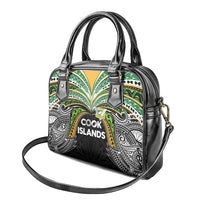 Cook Islands Rugby League Shoulder Handbag Tatau Tribal Motifs-Black Color - Polynesian Pride
