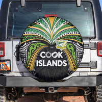 Cook Islands Rugby League Spare Tire Cover Tatau Tribal Motifs-Black Color - Polynesian Pride