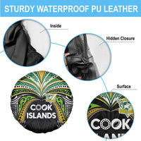Cook Islands Rugby League Spare Tire Cover Tatau Tribal Motifs-Black Color - Polynesian Pride