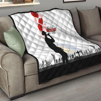 Tokelau ANZAC Day Quilt Lest We Forget Red Poppy Flowers and Soldier LT03 - Polynesian Pride