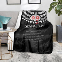 New Zealand ANZAC Day Blanket Lest We Forget Haka Dance Respect LT03 - Polynesian Pride
