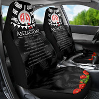 New Zealand ANZAC Day Car Seat Cover Lest We Forget Haka Dance Respect LT03 - Polynesian Pride