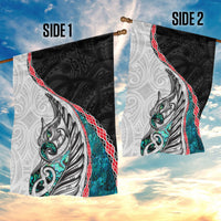 New Zealand Garden Flag Manaia Fern and Koru Maori Pattern LT03 - Polynesian Pride