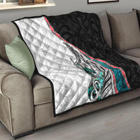 New Zealand Quilt Manaia Fern and Koru Maori Pattern