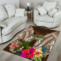 Vanuatu Selebretem 44th Indipendens Dei Area Rug Yumi Pig Tusk and Namele Fern