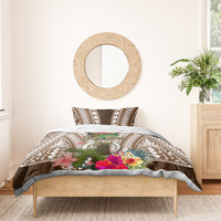 Vanuatu Selebretem 44th Indipendens Dei Bedding Set Yumi Pig Tusk and Namele Fern LT03 - Polynesian Pride