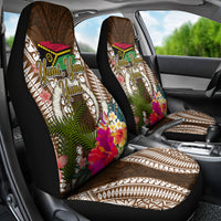 Vanuatu Selebretem 44th Indipendens Dei Car Seat Cover Yumi Pig Tusk and Namele Fern