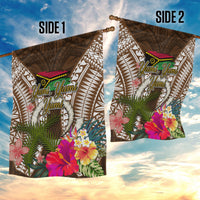 Vanuatu Selebretem 44th Indipendens Dei Garden Flag Yumi Pig Tusk and Namele Fern LT03 - Polynesian Pride