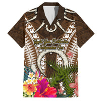 Vanuatu Selebretem 44th Indipendens Dei Hawaiian Shirt Yumi Pig Tusk and Namele Fern LT03 Brown - Polynesian Pride