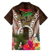 Vanuatu Selebretem 44th Indipendens Dei Hawaiian Shirt Yumi Pig Tusk and Namele Fern LT03 - Polynesian Pride