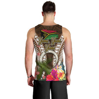Vanuatu Selebretem 44th Indipendens Dei Men Tank Top Yumi Pig Tusk and Namele Fern LT03 - Polynesian Pride