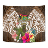 Vanuatu Selebretem 44th Indipendens Dei Tapestry Yumi Pig Tusk and Namele Fern LT03 - Polynesian Pride
