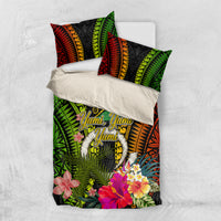 Vanuatu Independence Day Bedding Set Tugeta Yumi Selebretem Indipendens Dei LT03 US Twin 172cm x 218cm Black - Polynesian Pride
