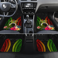 Vanuatu Independence Day Car Mats Tugeta Yumi Selebretem Indipendens Dei LT03 Set 4pcs Black - Polynesian Pride