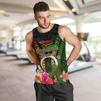 Vanuatu Independence Day Men Tank Top Tugeta Yumi Selebretem Indipendens Dei LT03 Black - Polynesian Pride