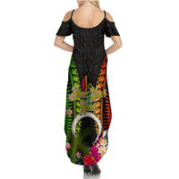 Vanuatu Independence Day Summer Maxi Dress Tugeta Yumi Selebretem Indipendens Dei LT03 - Polynesian Pride