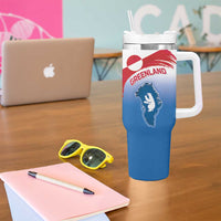 Greenland National Day Tumbler With Handle National Country Flag and Emblem with The Map