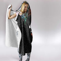 New Zealand and Australia Together Hooded Blanket Maori Tattoo Paua Shell mix Aboriginal Pattern LT03 - Polynesian Pride