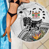 Fiji Iguana Beach Blanket Tapa Tribal Tattoo and Hibiscus LT03 - Polynesian Pride