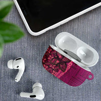 Samoan Pacific Tribal Flower Geometric Art Tattoos AirPods Case Siapo Pattern Romantic Rose LT03 - Polynesian Pride