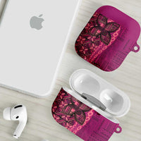 Samoan Pacific Tribal Flower Geometric Art Tattoos AirPods Case Siapo Pattern Romantic Rose LT03 - Polynesian Pride