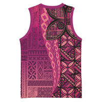 Samoan Pacific Tribal Flower Geometric Art Tattoos Basketball Jersey Siapo Pattern Romantic Rose LT03 - Polynesian Pride